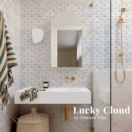 โมเสคหินอ่อน TIMELESS TILES รุ่น LUCKY CLOUD 23.7X29.8 ซม. สี CARRARA WHITE_8